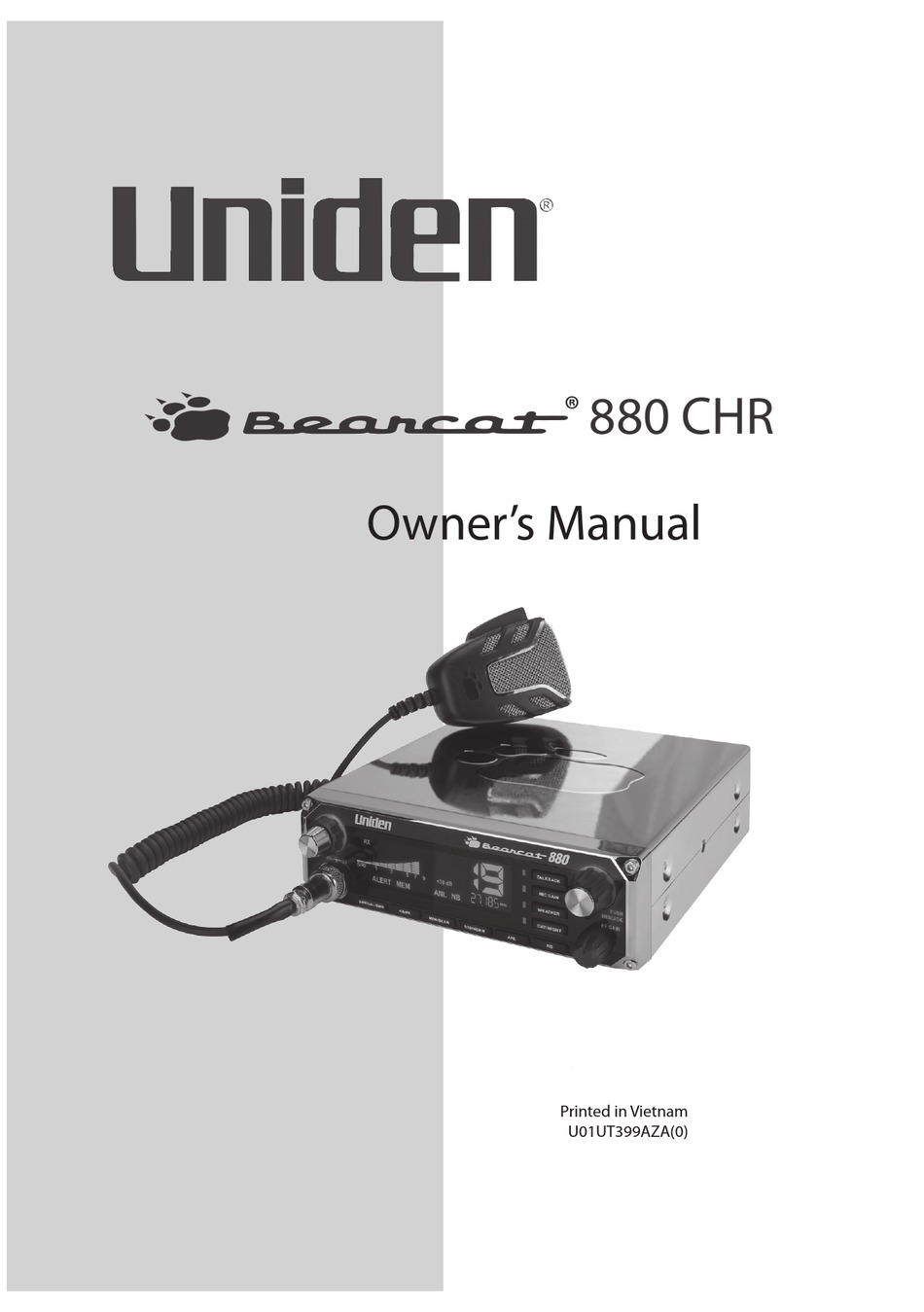 UNIDEN BEARCAT 880 CHR OWNER