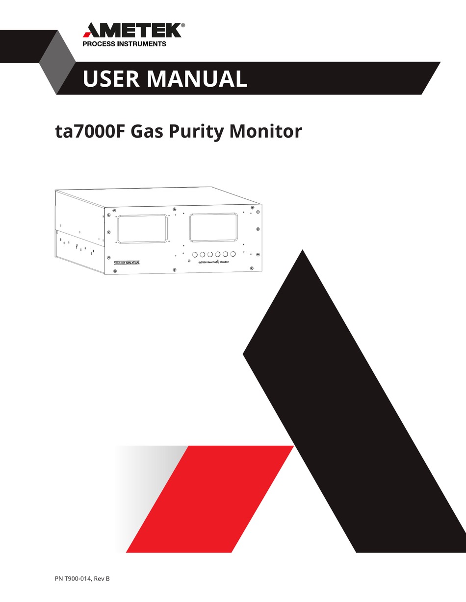 AMETEK TA7000 USER MANUAL Pdf Download ManualsLib