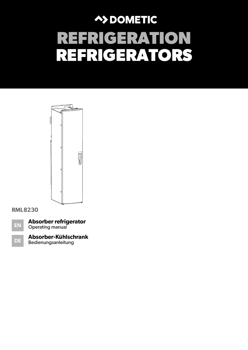 DOMETIC RML8230 OPERATING INSTRUCTIONS MANUAL Pdf Download ManualsLib