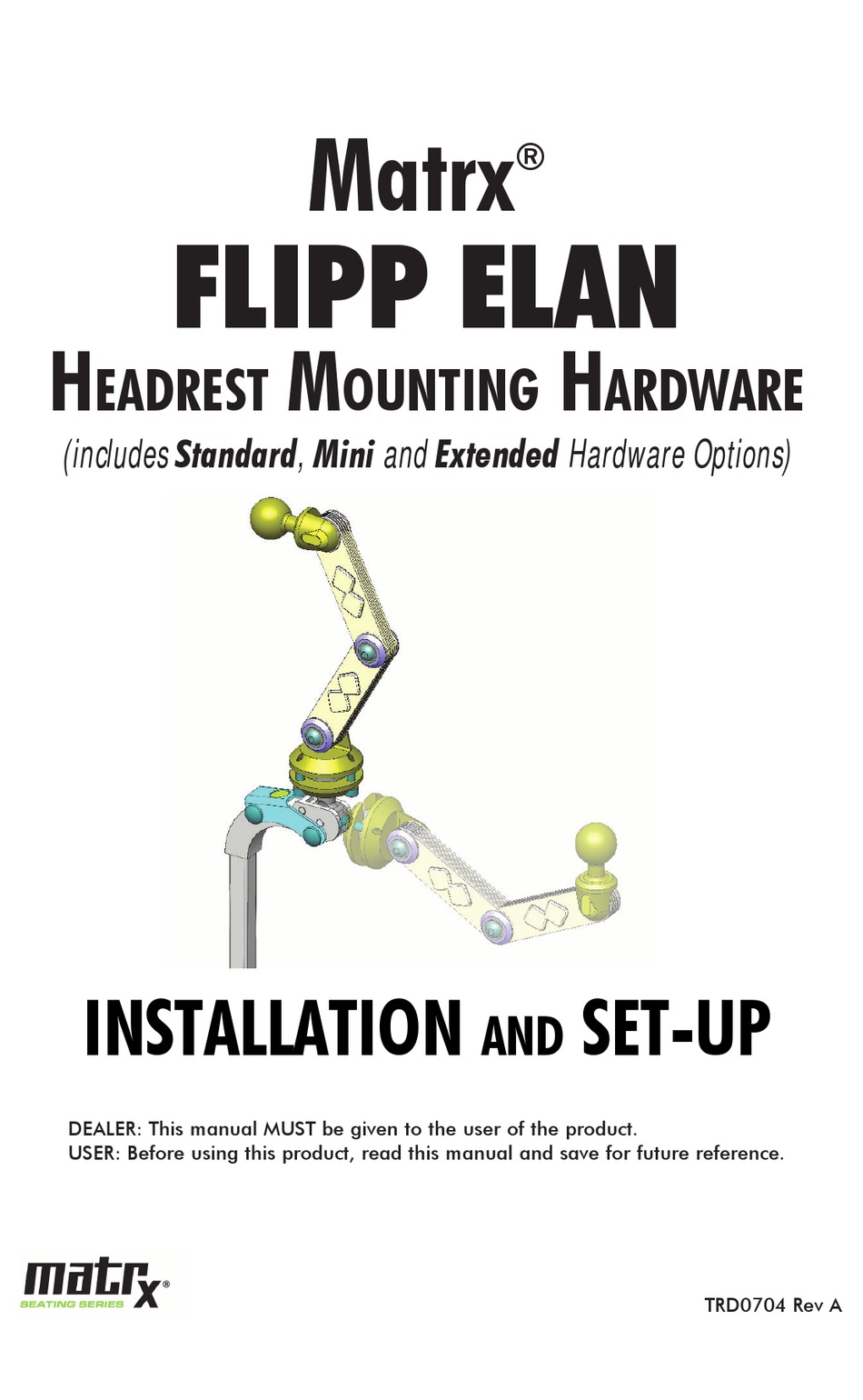MOTION CONCEPTS MATRX FLIPP ELAN INSTALLATION AND SETUP Pdf Download