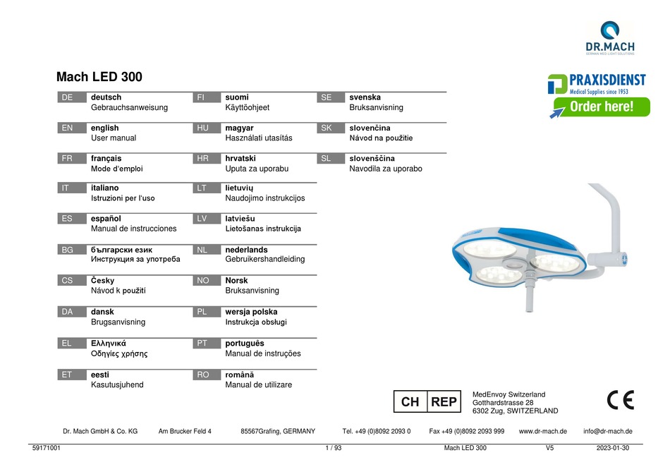 Dr Mach Led User Manual Pdf Download Manualslib