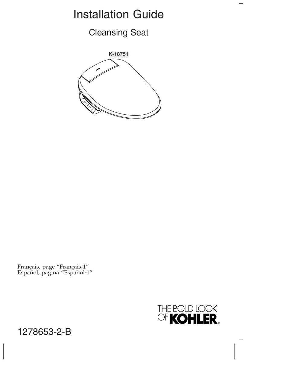 KOHLER K 18751 INSTALLATION MANUAL Pdf Download ManualsLib   Kohler K 18751 