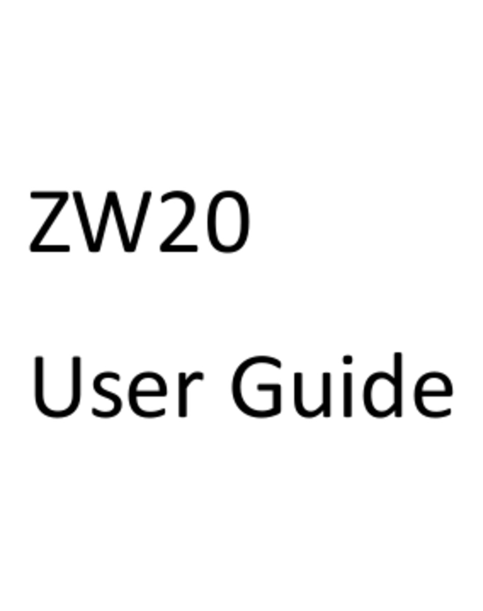 ZTE ZW20 USER MANUAL Pdf Download | ManualsLib