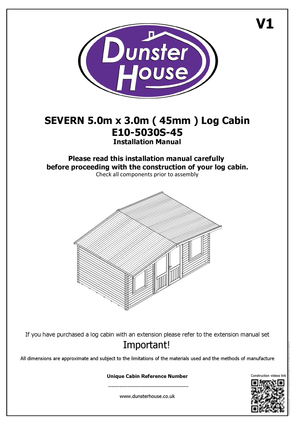 DUNSTER HOUSE SEVERN INSTALLATION MANUAL Pdf Download | ManualsLib