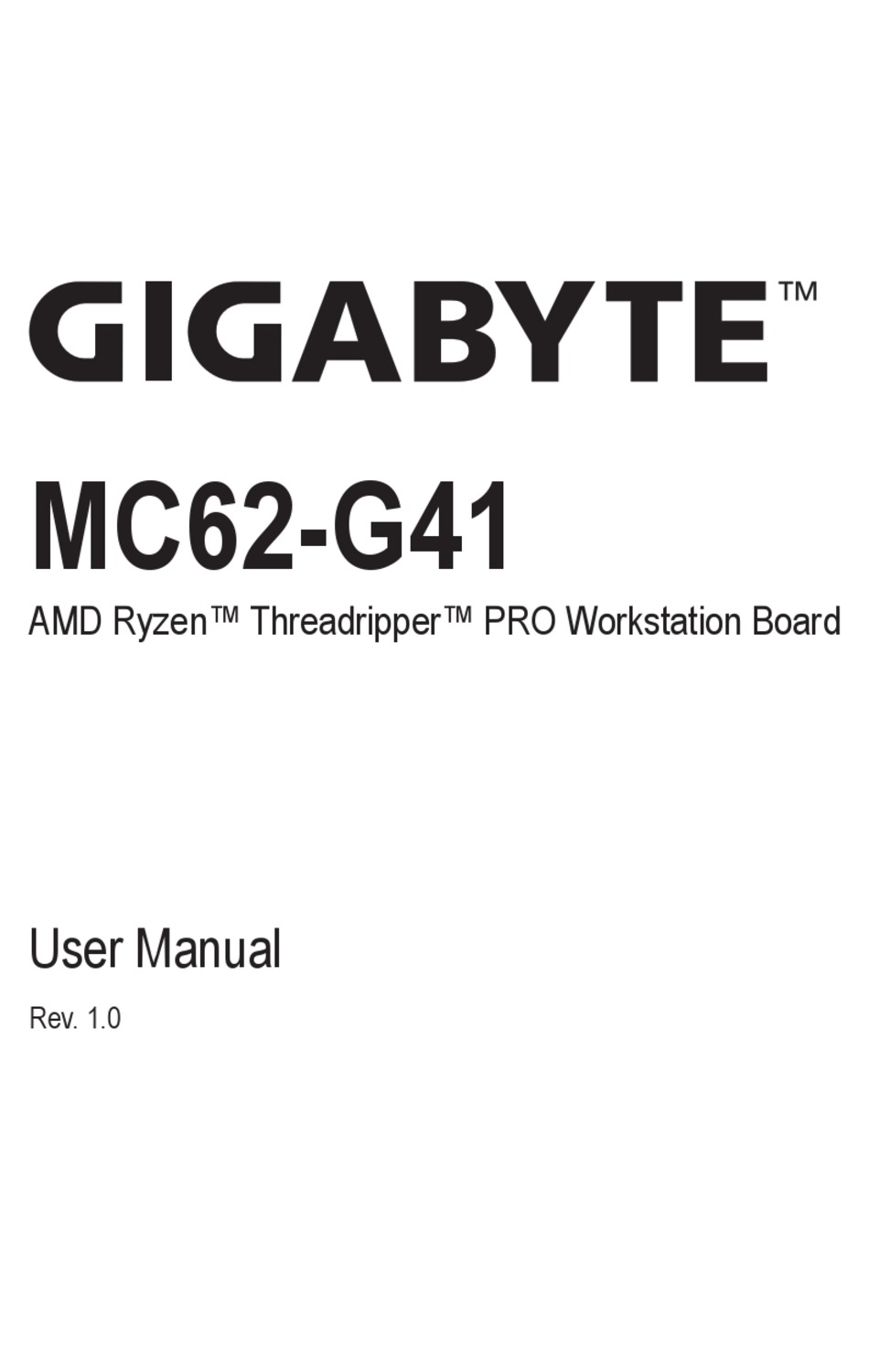 GIGABYTE MC62G41 USER MANUAL Pdf Download ManualsLib