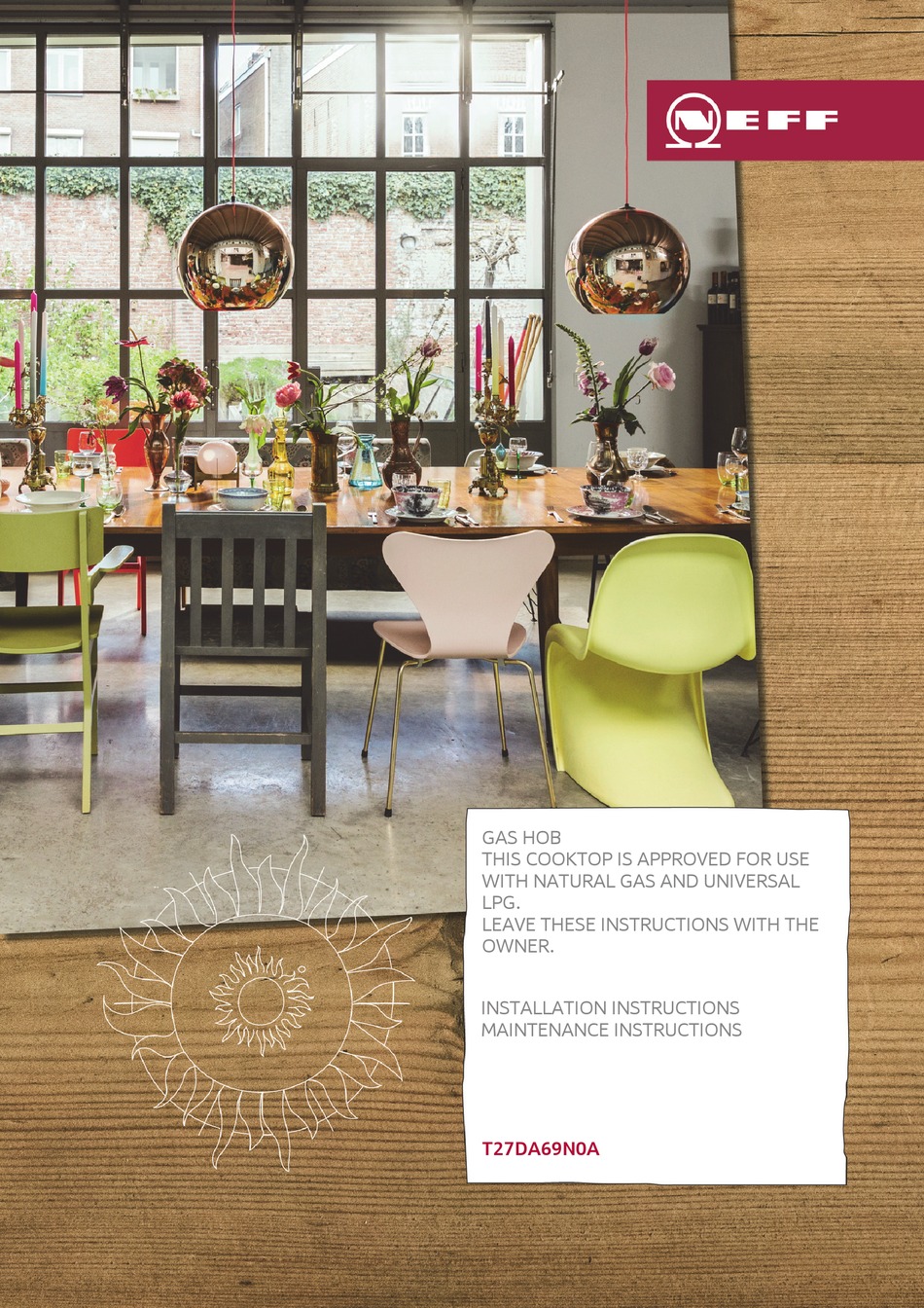 NEFF T27DA69N0A/01 INSTALLATION INSTRUCTIONS MANUAL Pdf Download