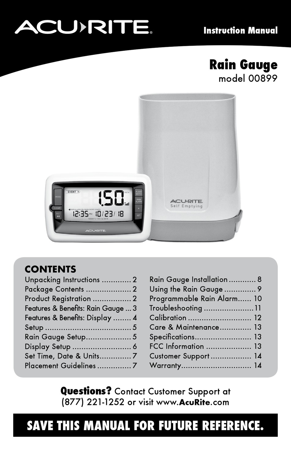 ACURITE 00899 INSTRUCTION MANUAL Pdf Download ManualsLib