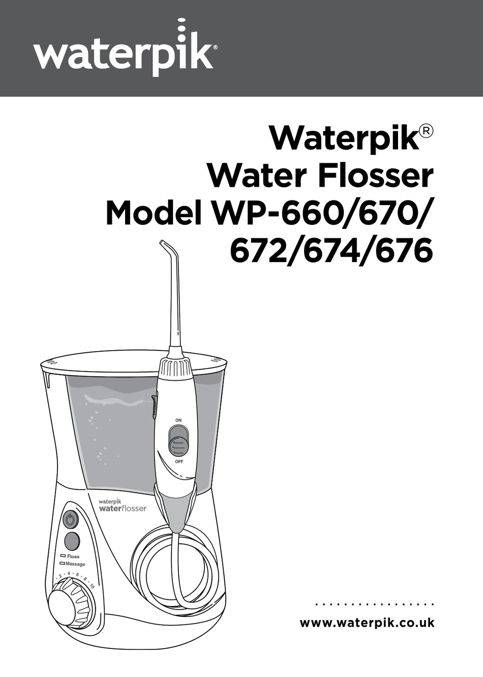 WATERPIK WP670 INSTRUCTION BOOK Pdf Download ManualsLib