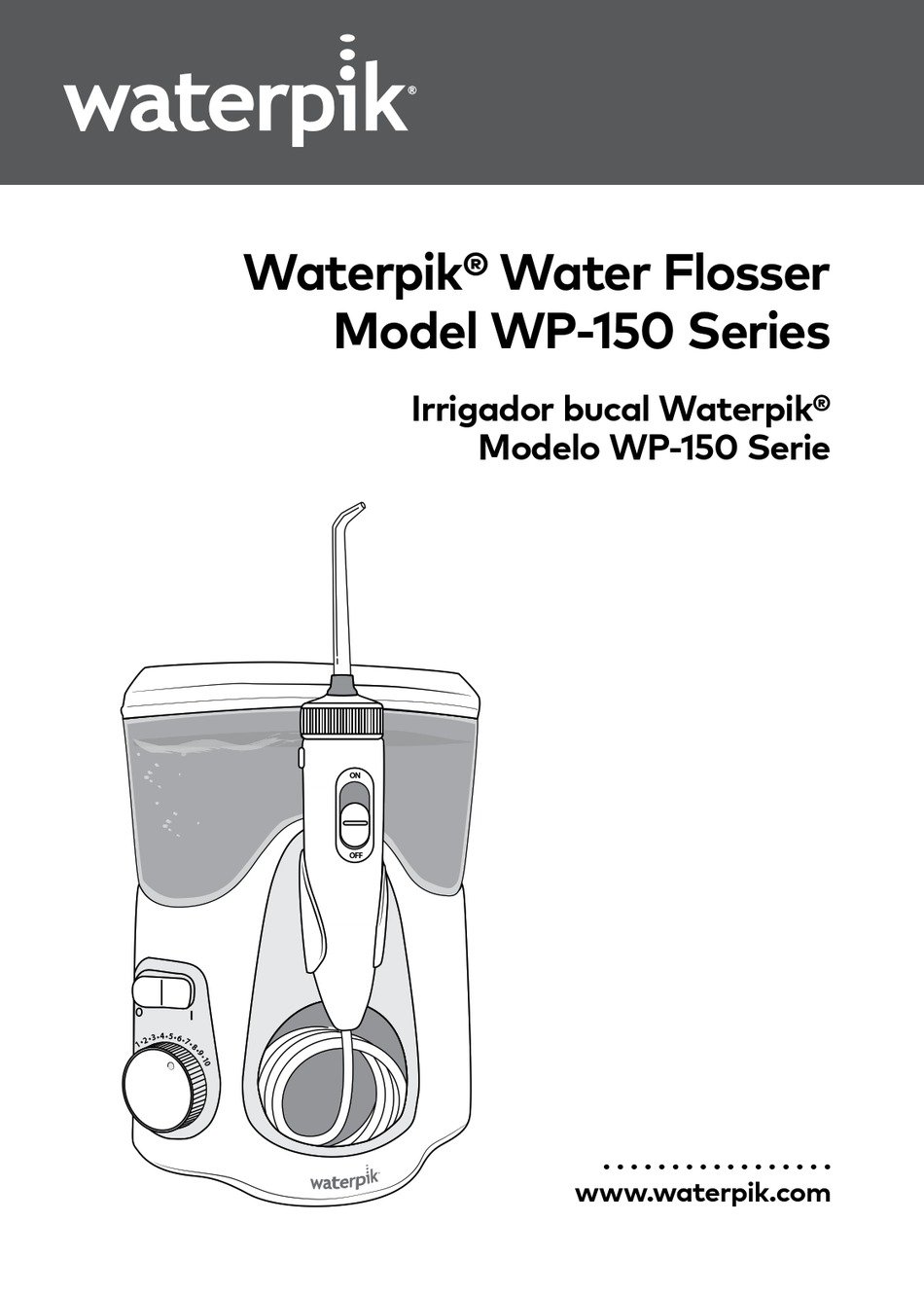 WATERPIK WP-150 SERIES INSTRUCTION MANUAL Pdf Download | ManualsLib