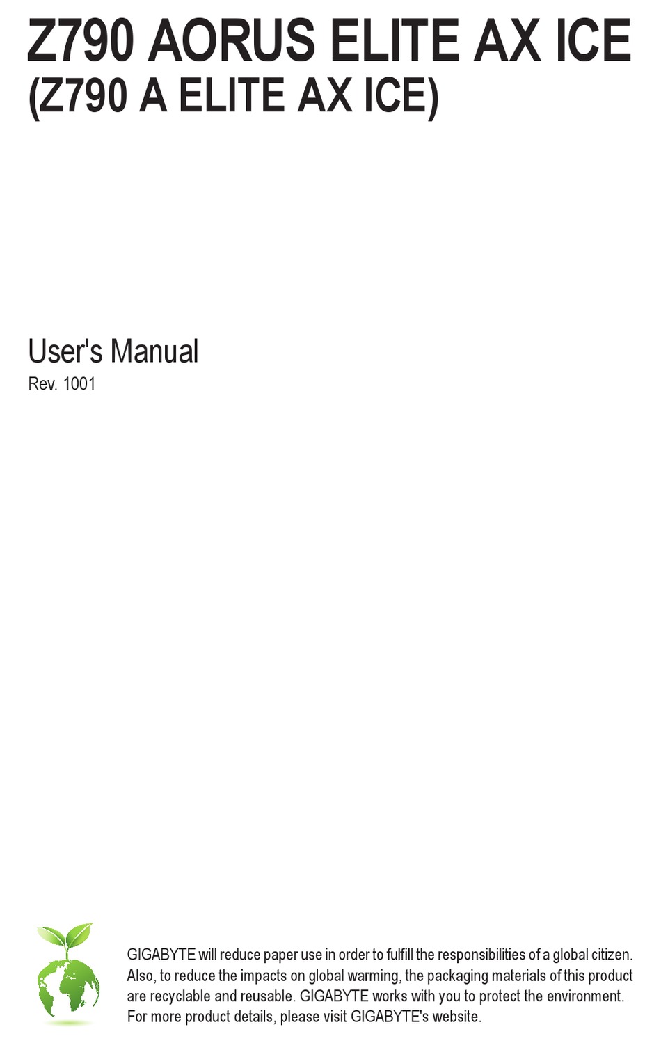 GIGABYTE Z790 AORUS ELITE AX ICE USER MANUAL Pdf Download ManualsLib