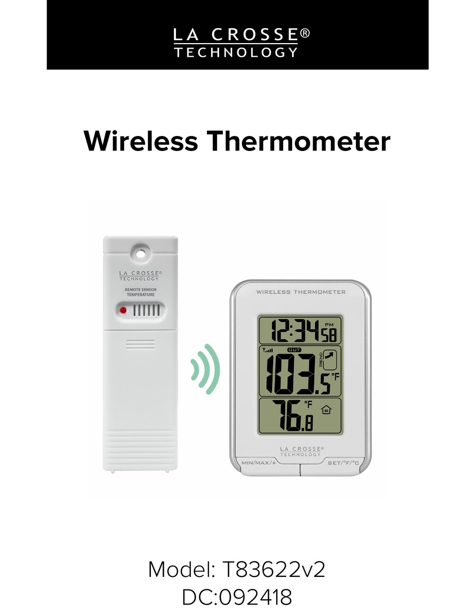LA CROSSE TECHNOLOGY T83622V2 INSTRUCTION MANUAL Pdf Download ManualsLib