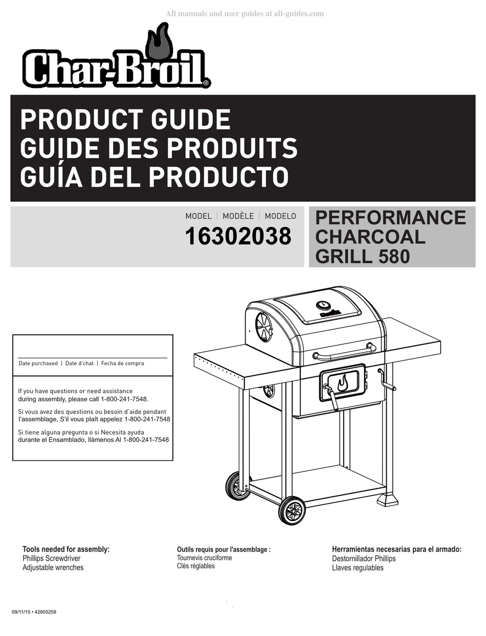 CHARBROIL 580 PRODUCT MANUAL Pdf Download ManualsLib