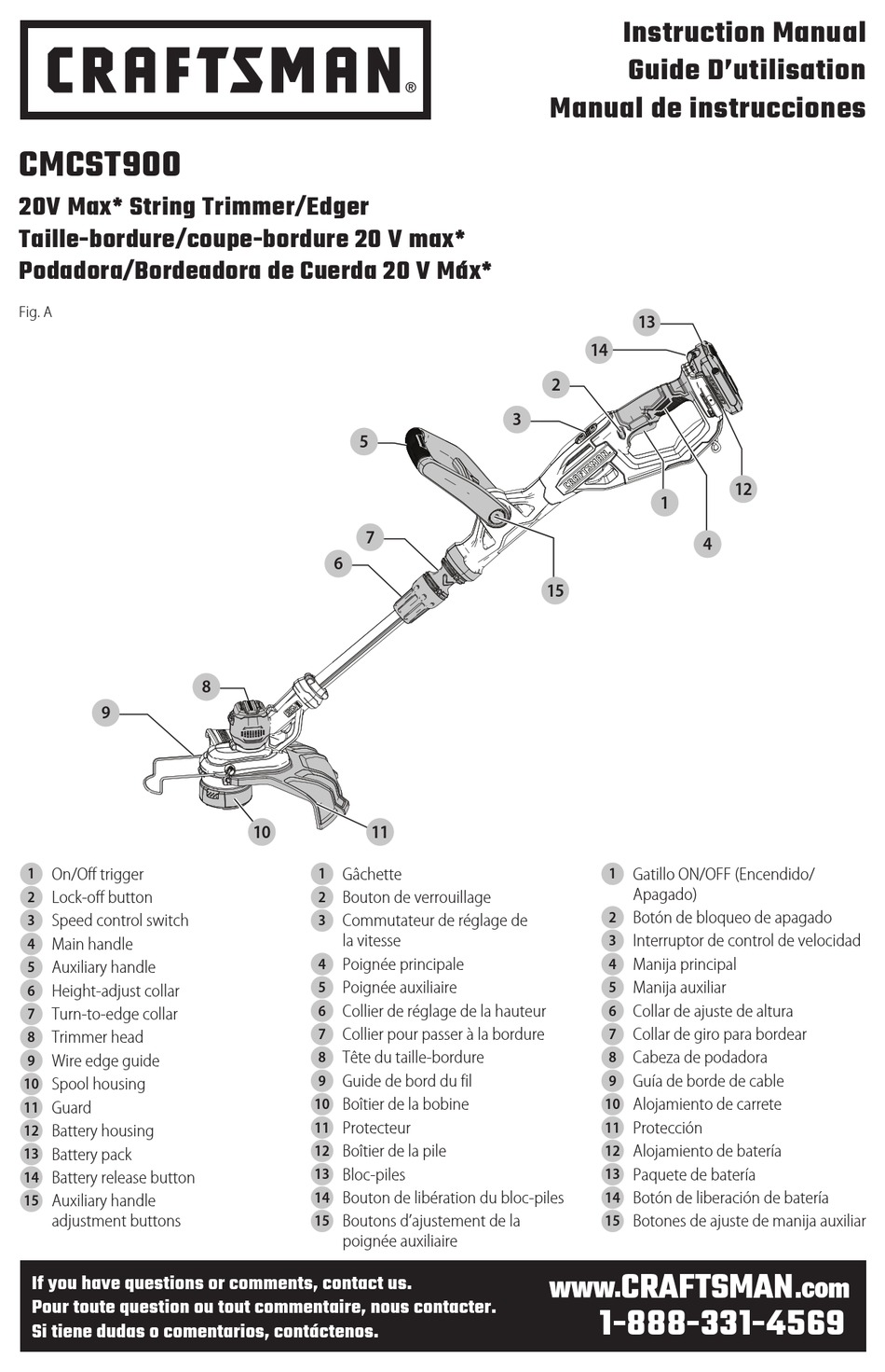 CRAFTSMAN CMCST900 INSTRUCTION MANUAL Pdf Download ManualsLib