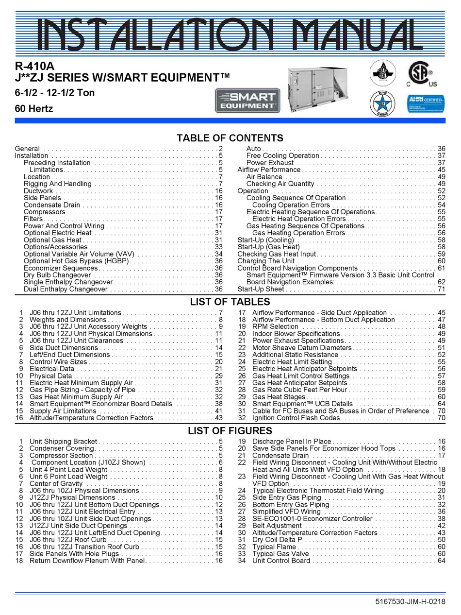 YORK J10ZJ INSTRUCTION MANUAL Pdf Download ManualsLib