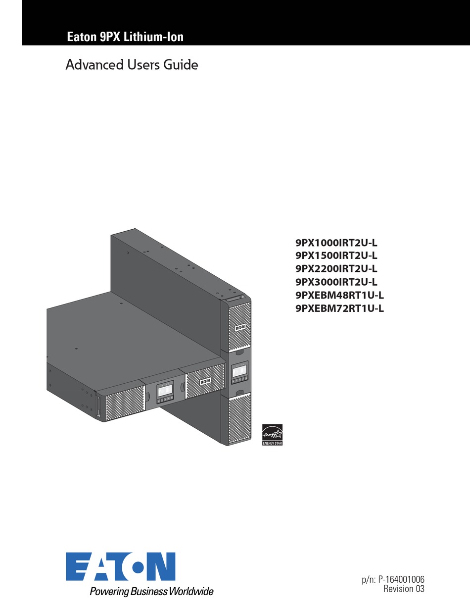 EATON 9PX1000IRT2UL ADVANCED USER'S MANUAL Pdf Download ManualsLib