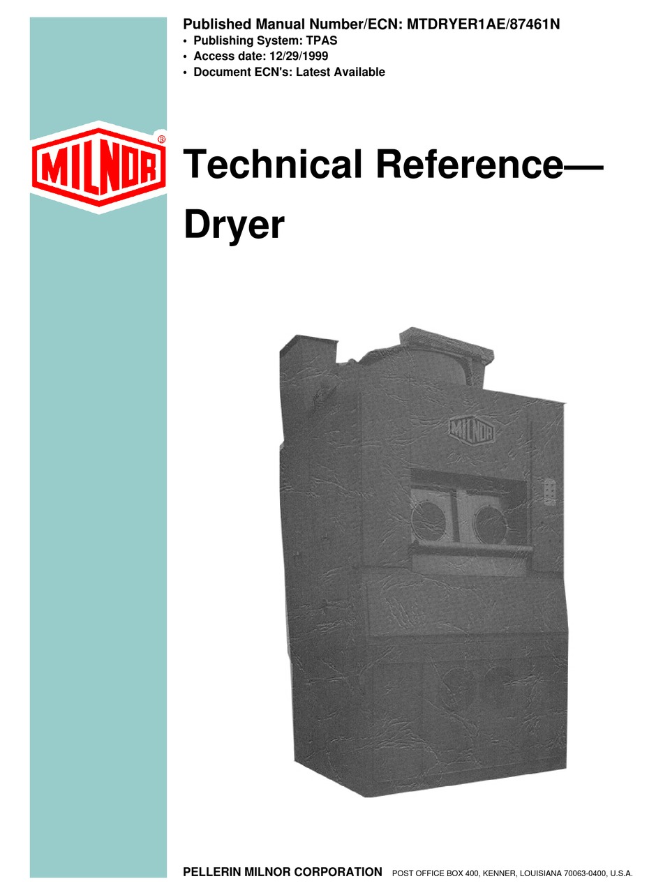 MILNOR 50040 TECHNICAL REFERENCE Pdf Download ManualsLib