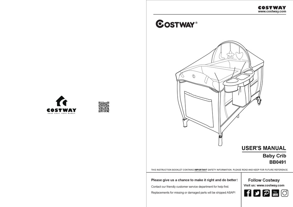 COSTWAY BB0491 USER MANUAL Pdf Download ManualsLib