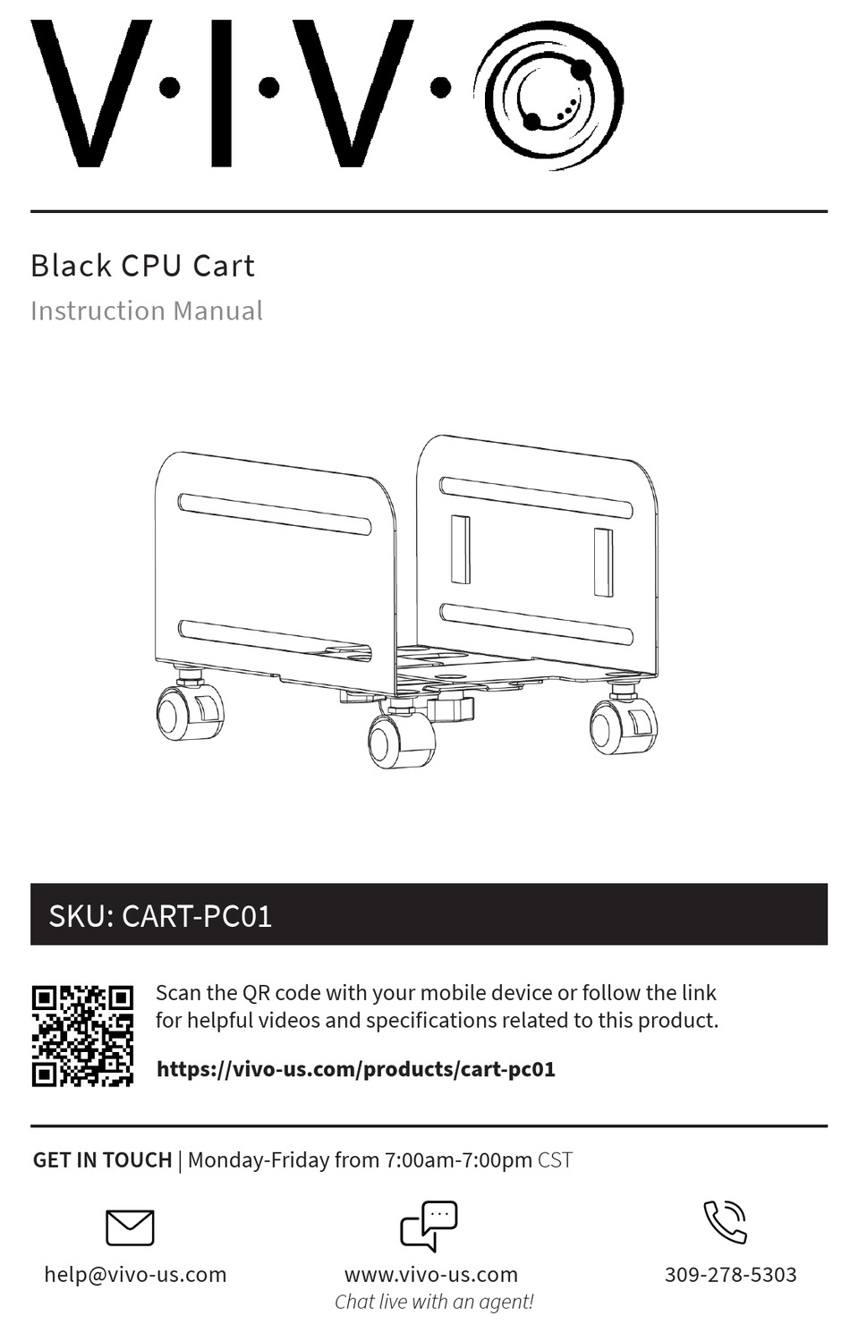 VIVO CARTPC01 INSTRUCTION MANUAL Pdf Download ManualsLib