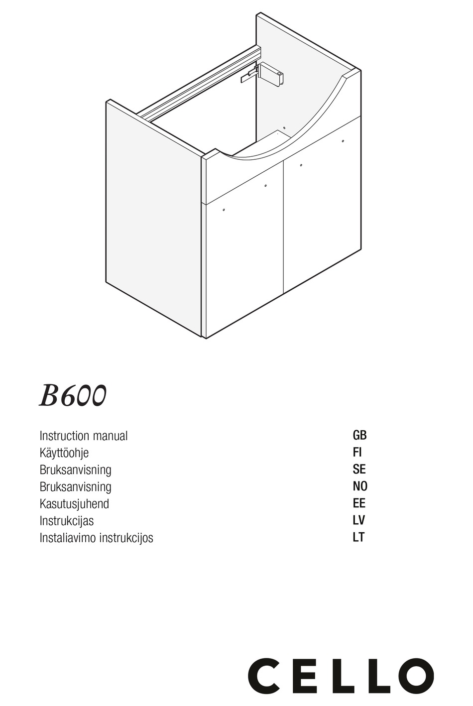 CELLO B600 INSTRUCTION MANUAL Pdf Download ManualsLib