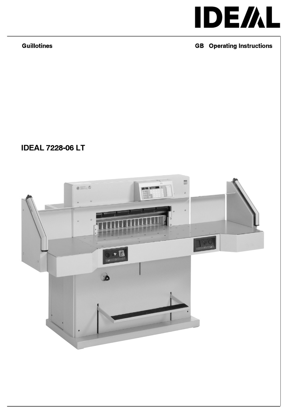 IDEAL 7228-06 LT OPERATING INSTRUCTIONS MANUAL Pdf Download | ManualsLib