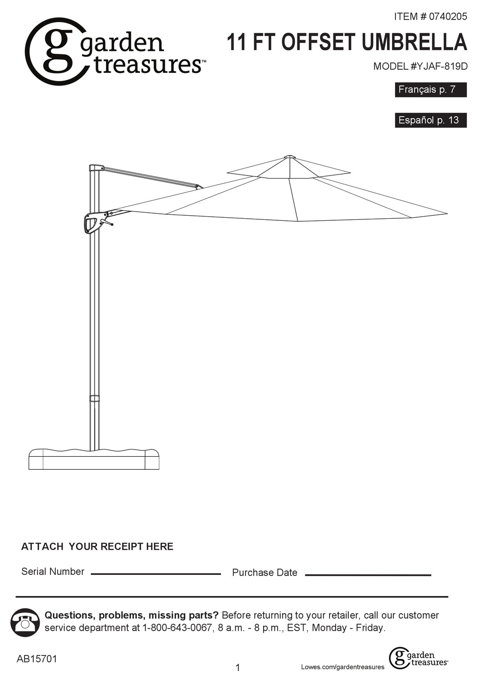 garden treasures patio umbrella yjaf 819d Winds Replacement Canopy Top for Costco Square Offering an easy Garden Treasures undefined