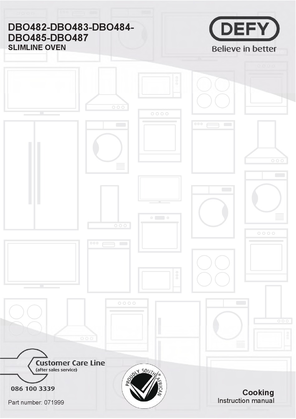 DEFY DBO482 INSTRUCTION MANUAL Pdf Download ManualsLib