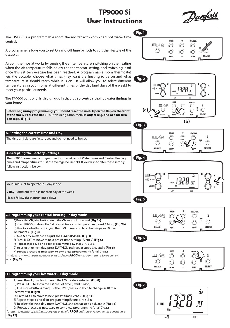 DANFOSS TP9000 SI USER INSTRUCTIONS Pdf Download ManualsLib