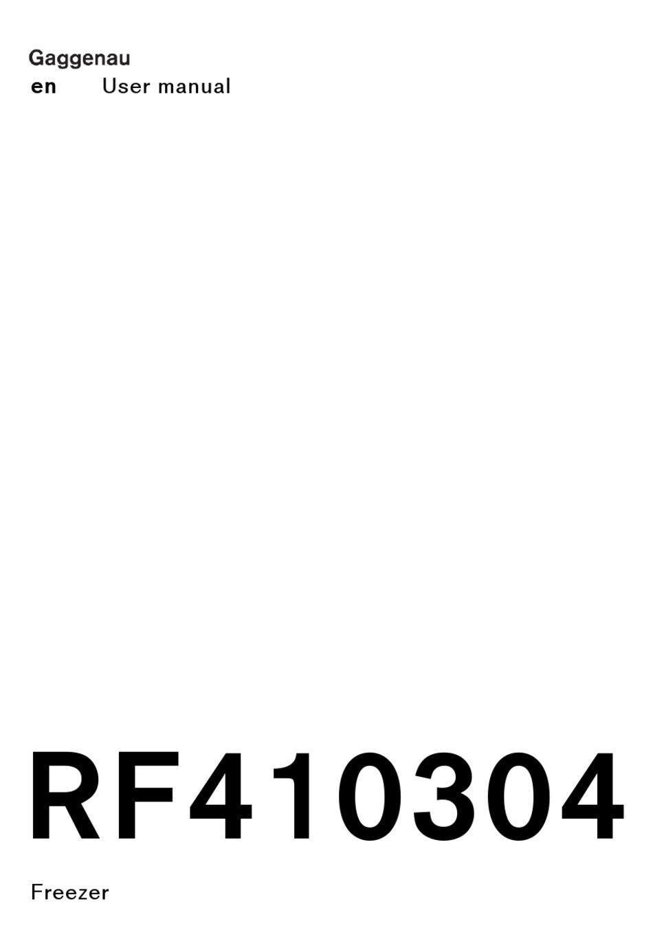 GAGGENAU RF410304 USER MANUAL Pdf Download | ManualsLib