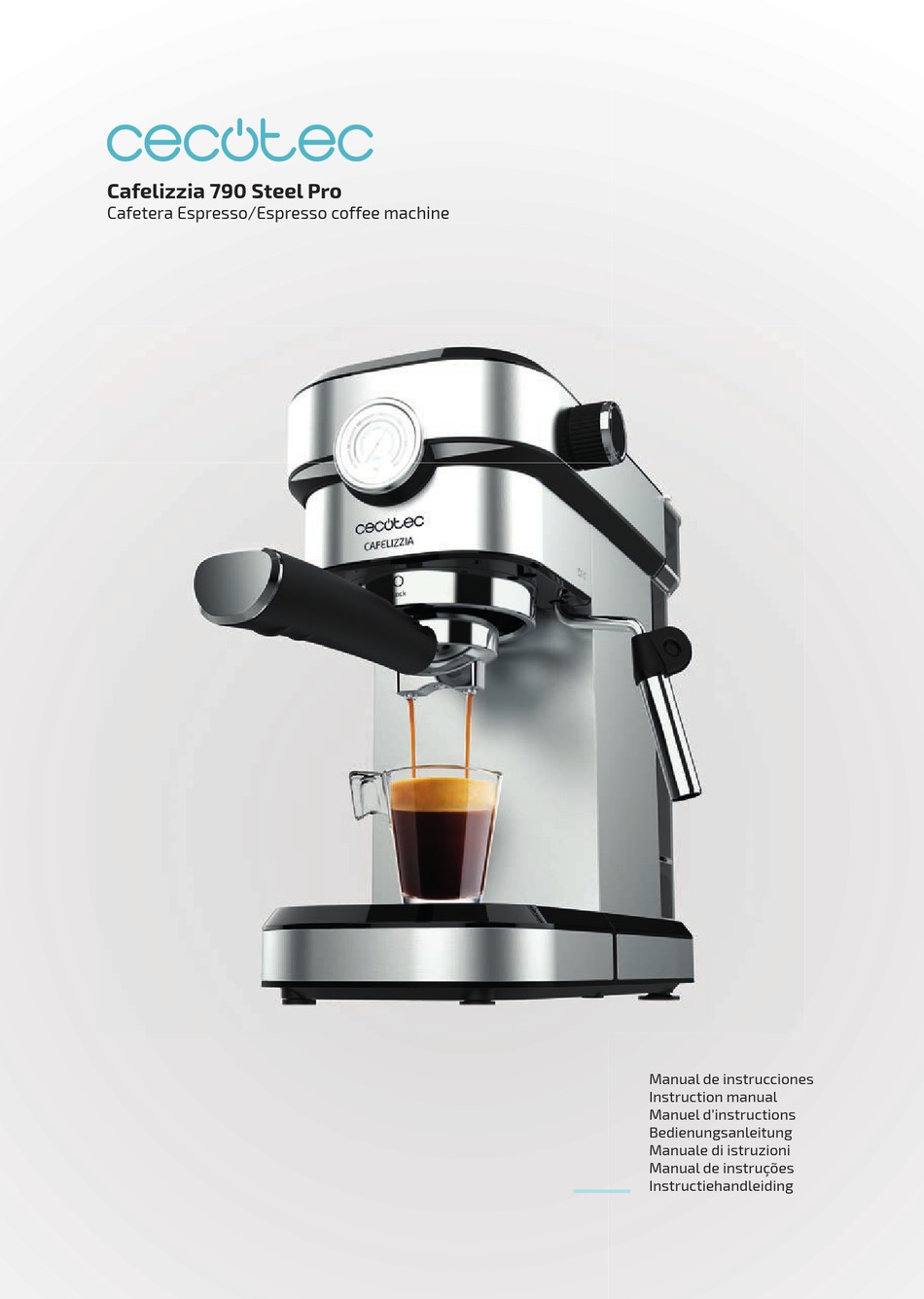Espresso coffee machine Cafelizzia 790 Steel Pro 
