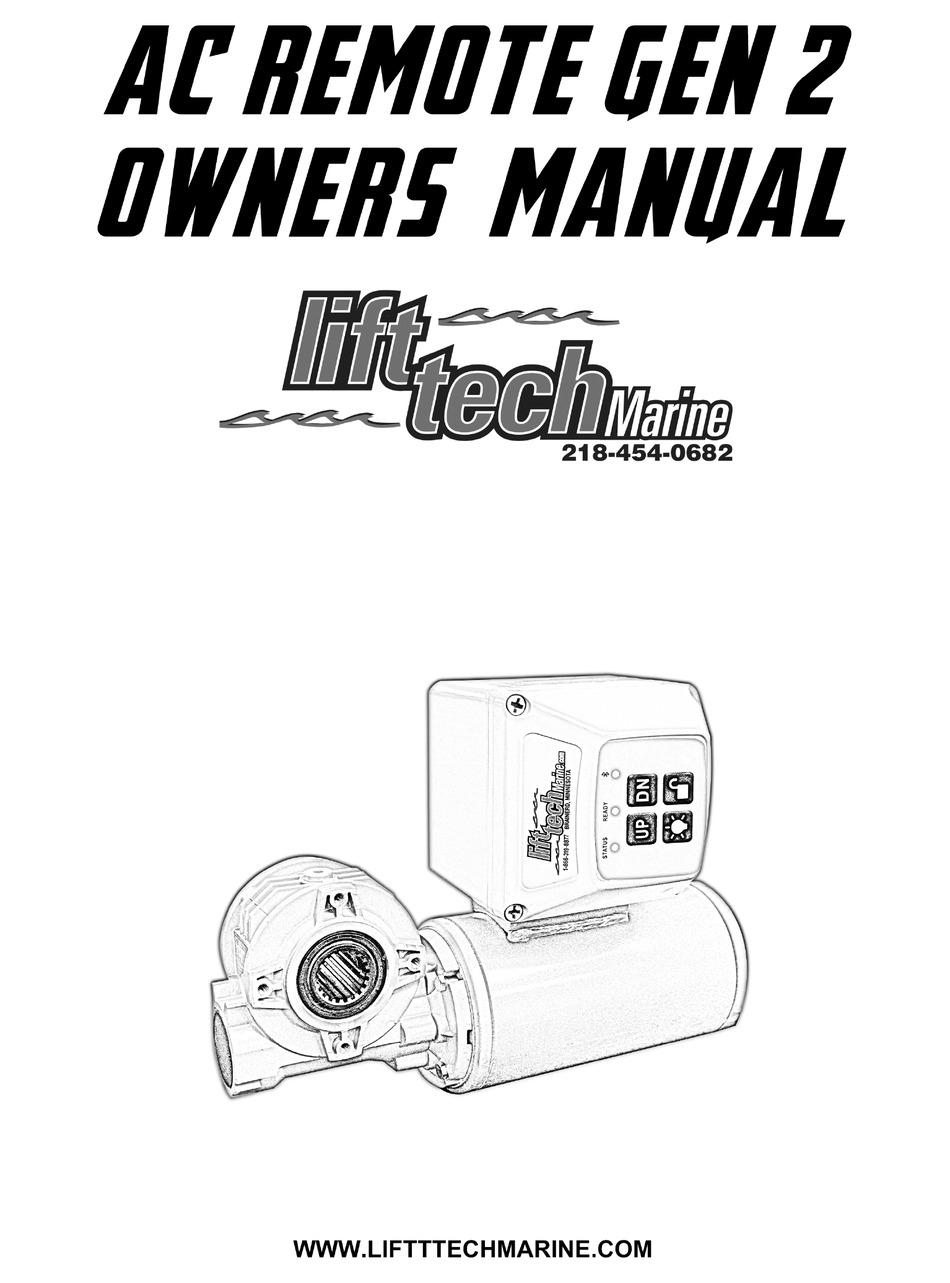 LIFT TECH MARINE AC REMOTE GEN 2 OWNER