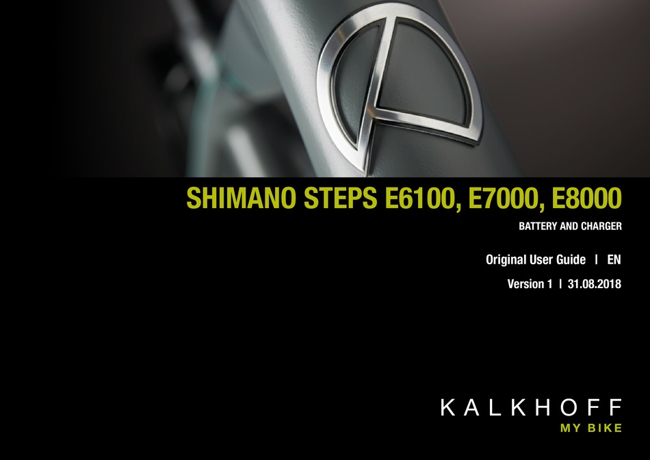 SHIMANO E6100 USER MANUAL Pdf Download ManualsLib