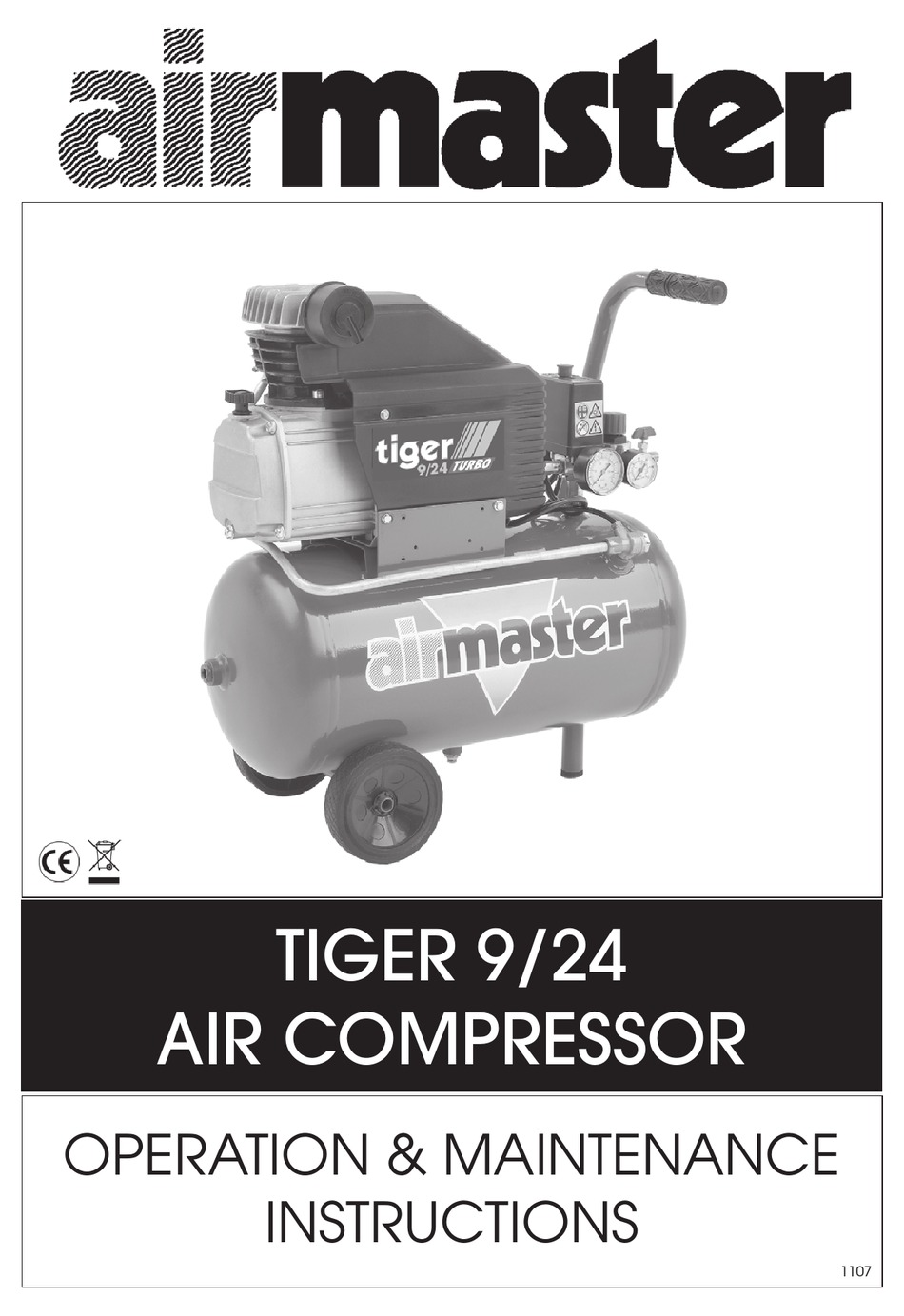 Machine Mart Airmaster Tiger 924 Operation And Maintenance Instructions Manual Pdf Download 0944