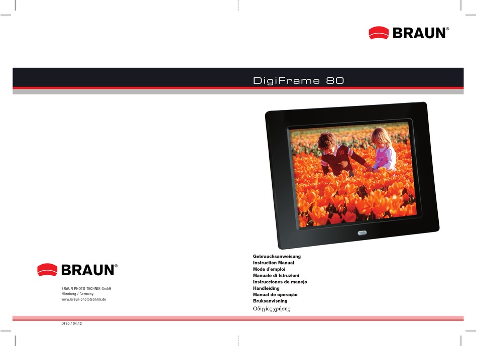 BRAUN DIGIFRAME 80 INSTRUCTION MANUAL Pdf Download ManualsLib