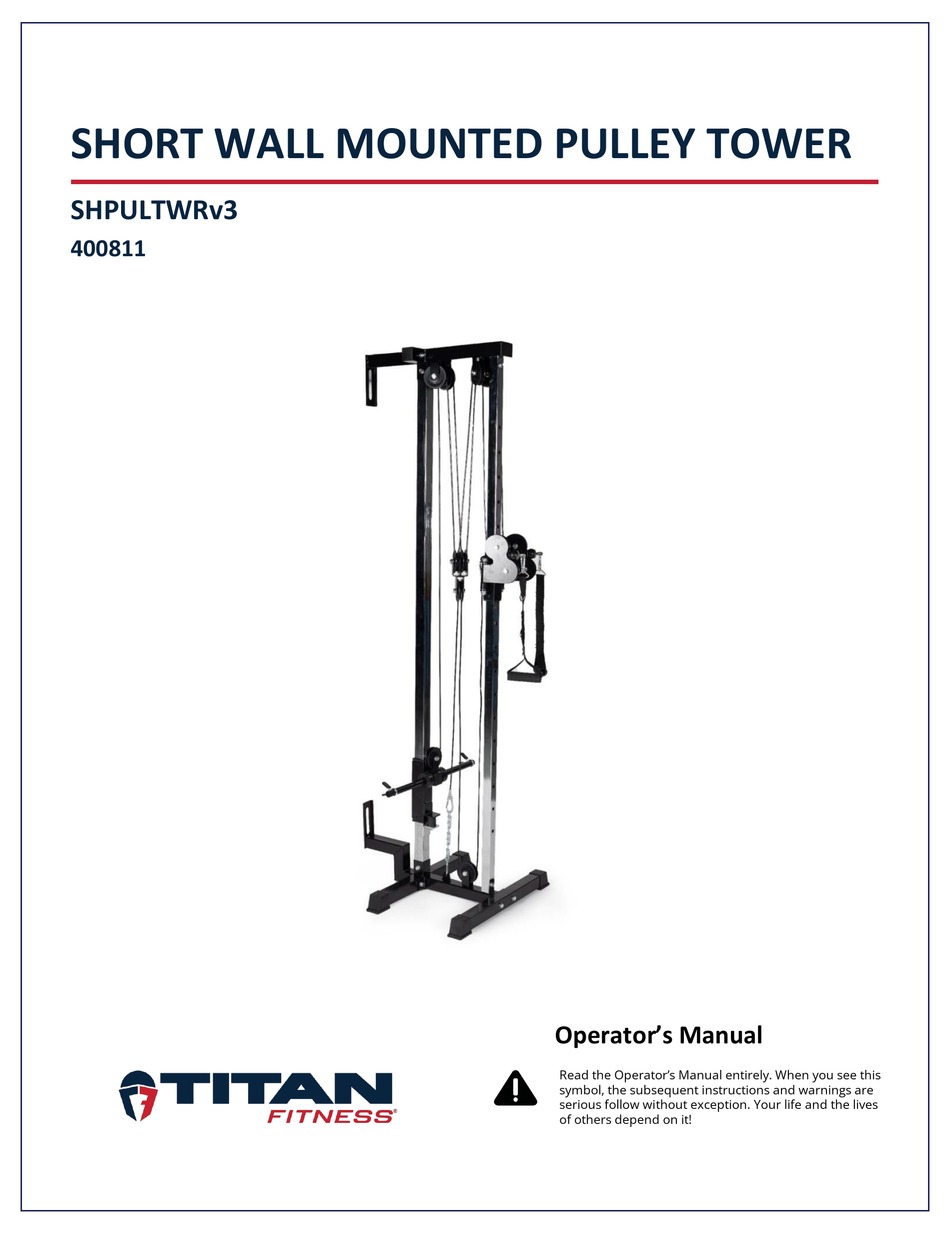 TITAN FITNESS SHPULTWRV3 OPERATOR