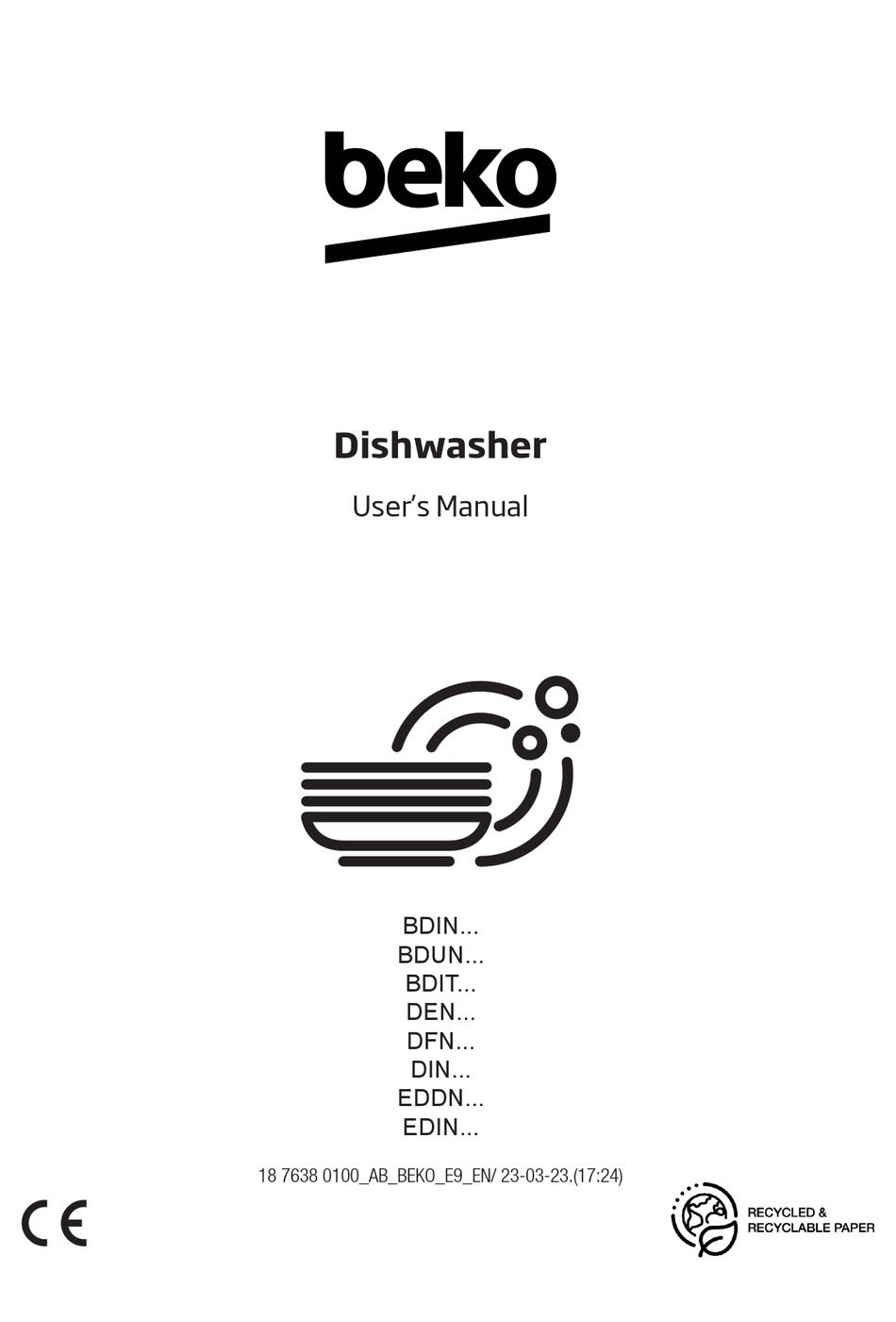 BEKO DEN SERIES USER MANUAL Pdf Download | ManualsLib