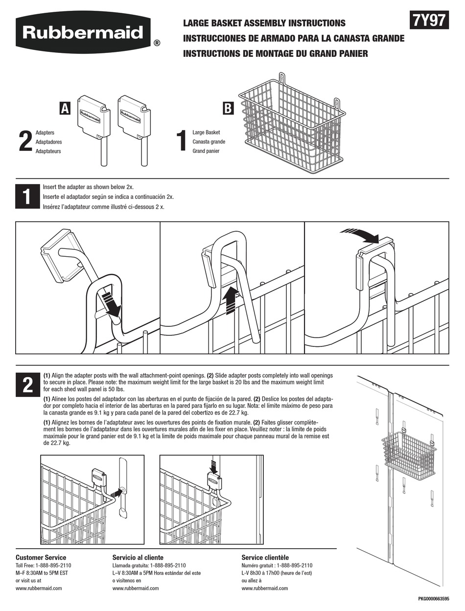 RUBBERMAID 7Y97 ASSEMBLY INSTRUCTIONS Pdf Download ManualsLib