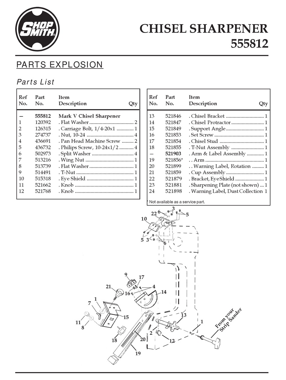 SHOPSMITH 555812 QUICK START MANUAL Pdf Download ManualsLib