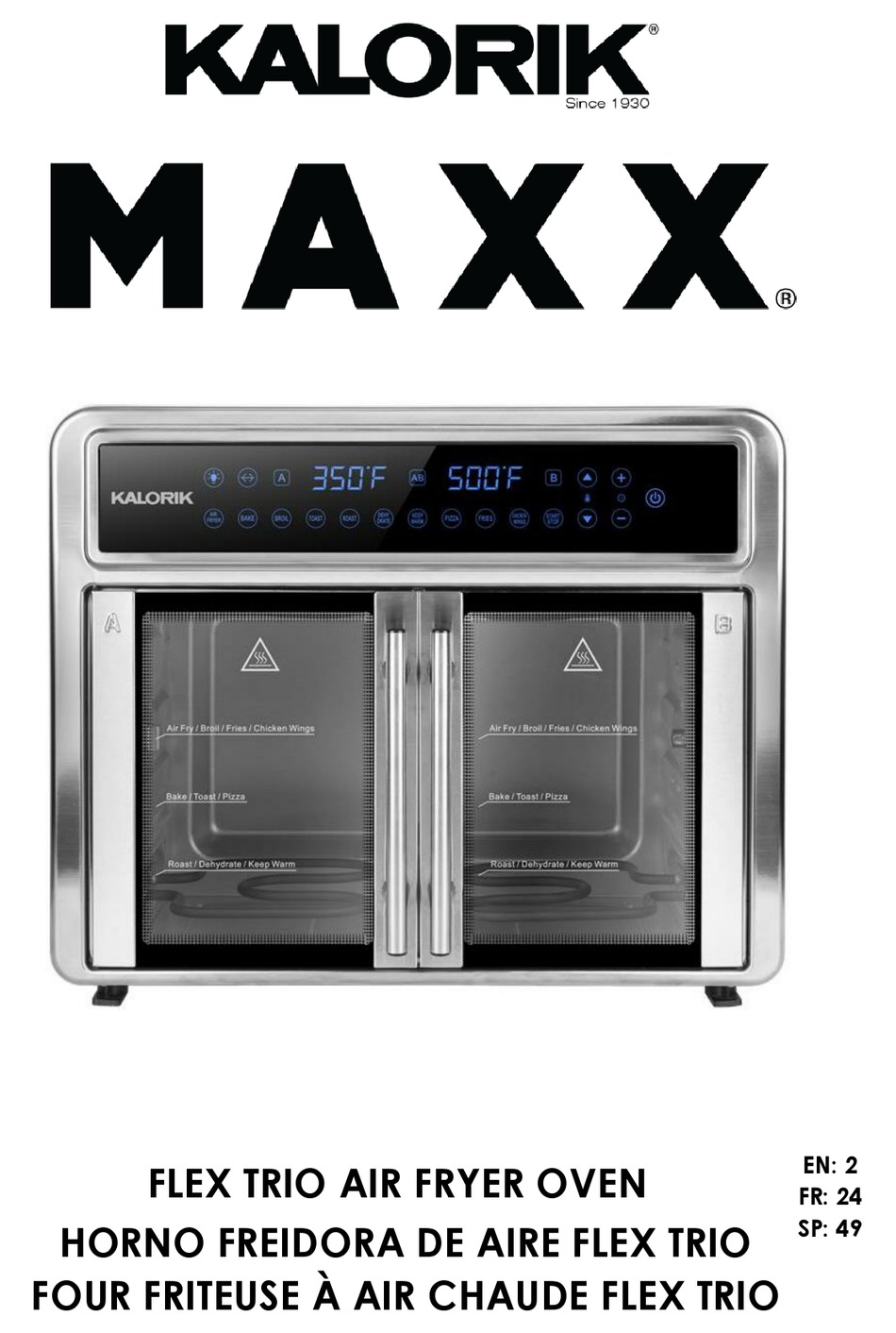 KALORIK MAXX AFO 52295 SS MANUAL Pdf Download ManualsLib