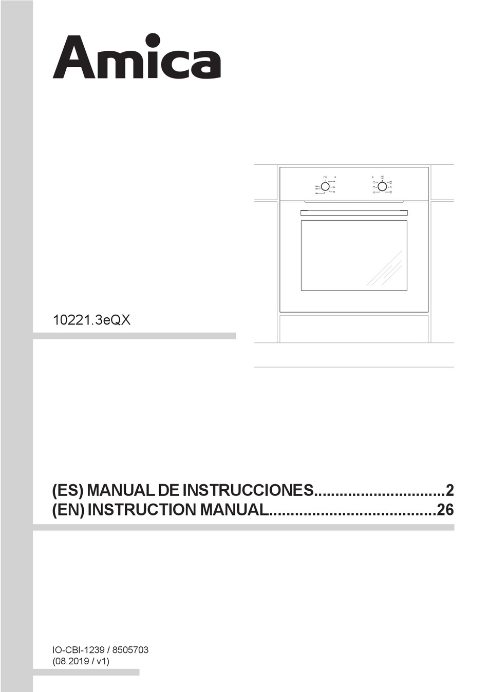 AMICA 10221.3EQX INSTRUCTION MANUAL Pdf Download | ManualsLib