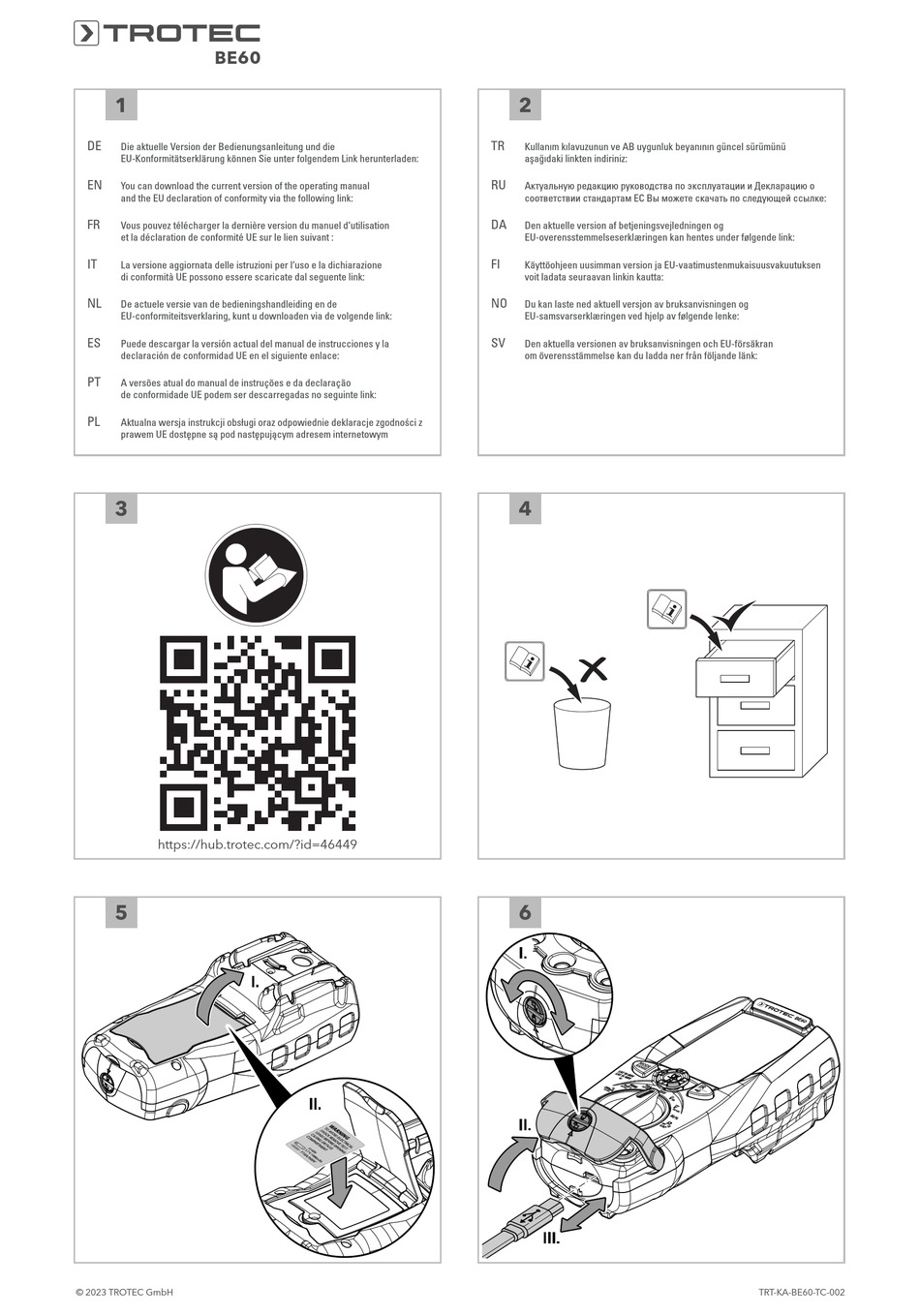 TROTEC BE60 MANUAL Pdf Download | ManualsLib