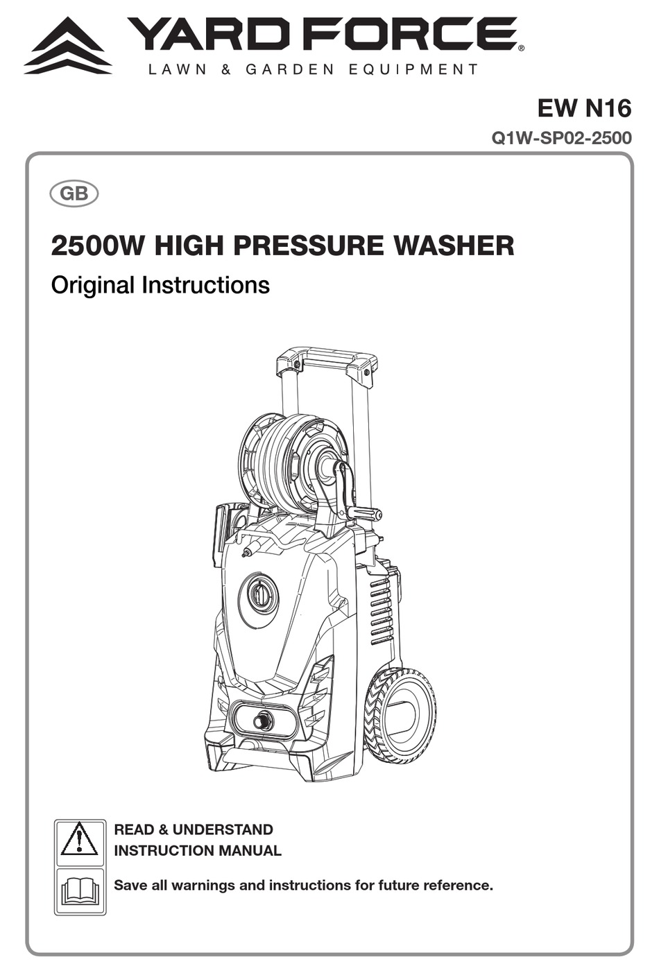 YARD FORCE EW N16 ORIGINAL INSTRUCTIONS MANUAL Pdf Download ManualsLib
