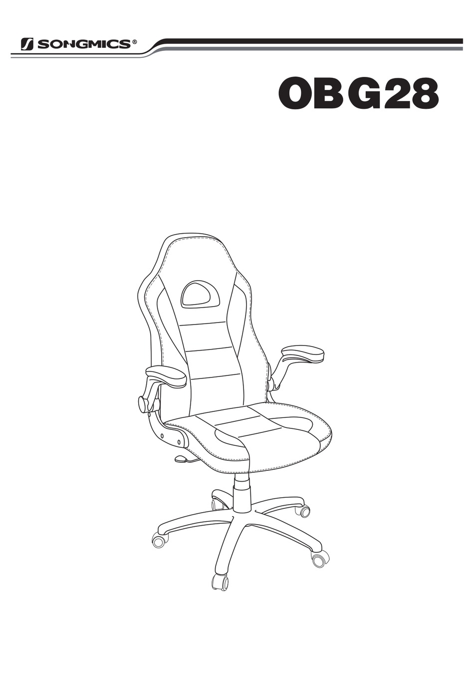 SONGMICS RACING OFFICE OBG28 MANUAL Pdf Download ManualsLib