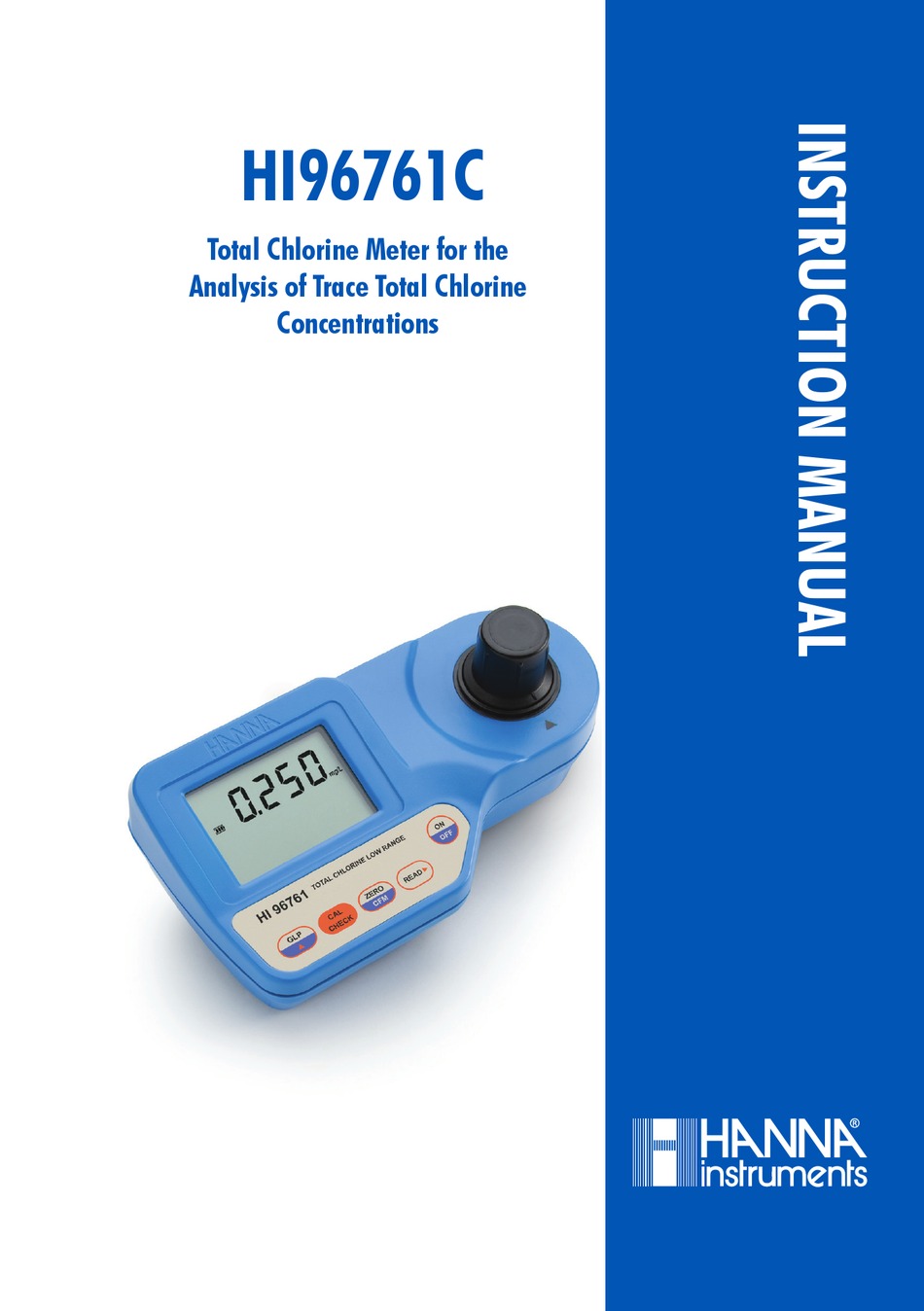 HANNA INSTRUMENTS HI96761C INSTRUCTION MANUAL Pdf Download ManualsLib