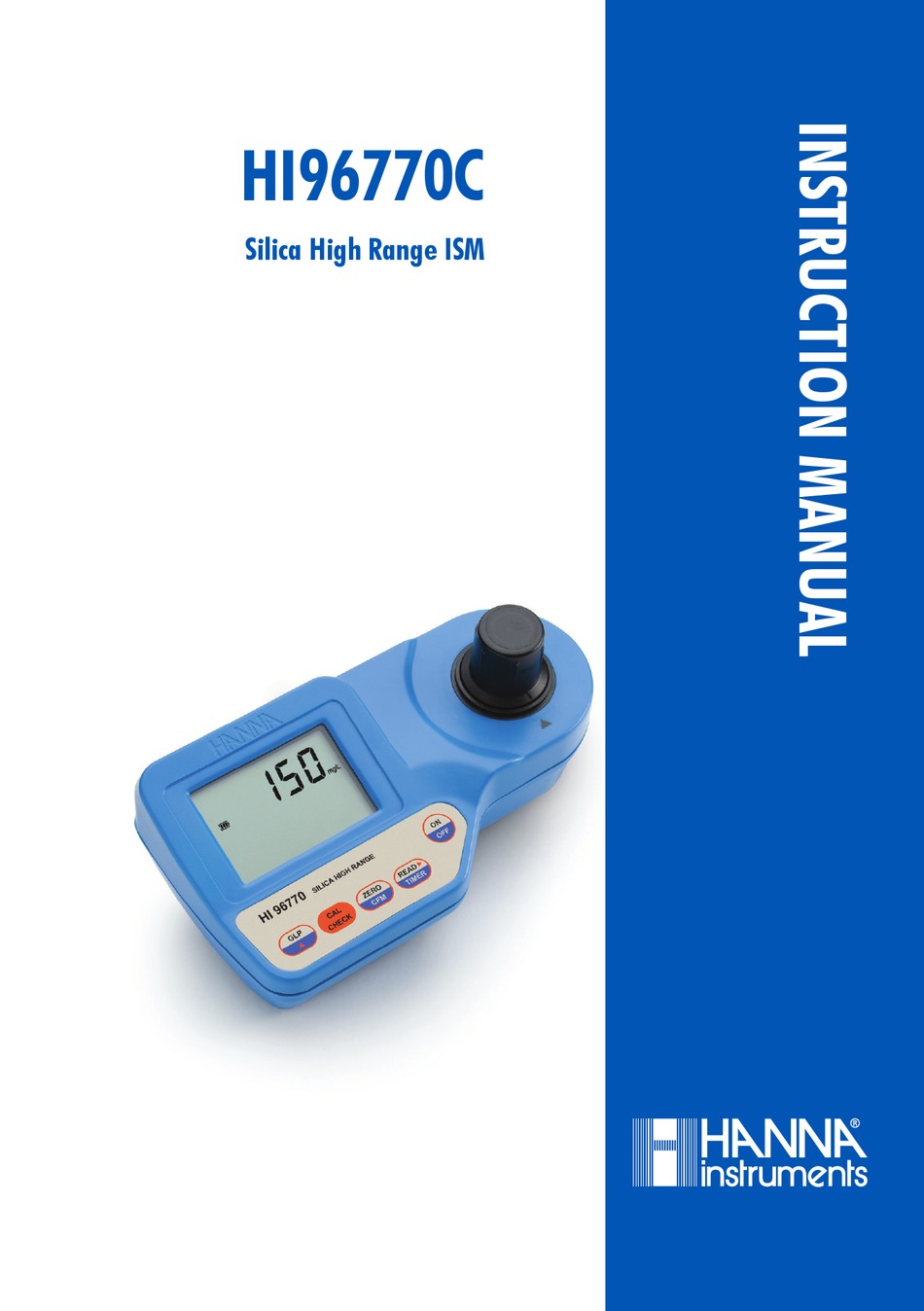 HANNA INSTRUMENTS HI96770 INSTRUCTION MANUAL Pdf Download ManualsLib