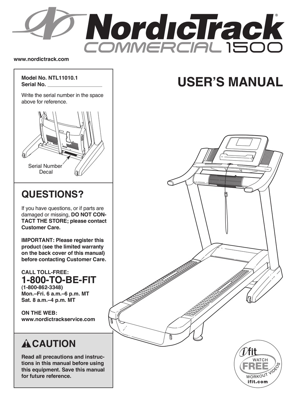 NORDICTRACK NTL11010.1 USER MANUAL Pdf Download ManualsLib