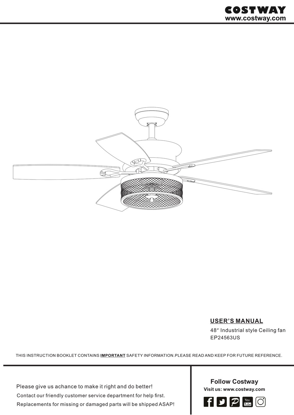COSTWAY EP24563US USER MANUAL Pdf Download ManualsLib