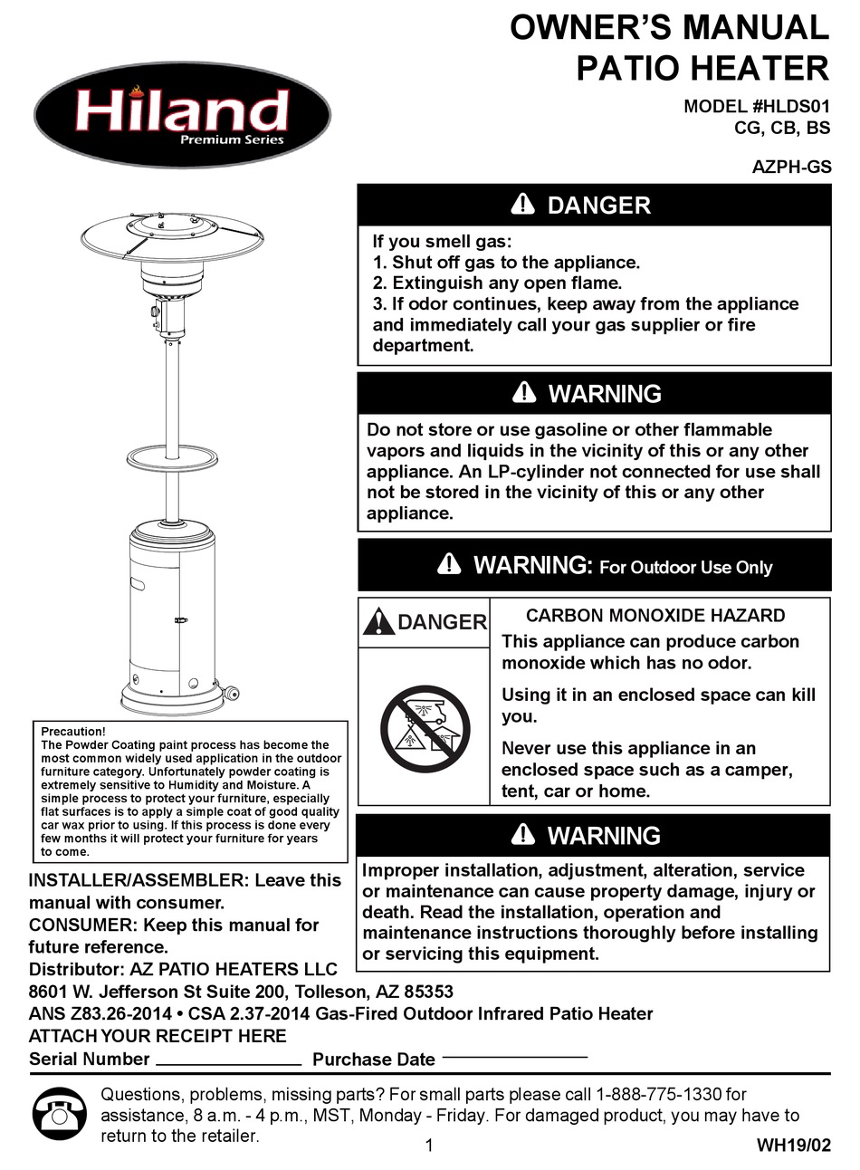 HILAND HLDS01 CG OWNER'S MANUAL Pdf Download ManualsLib