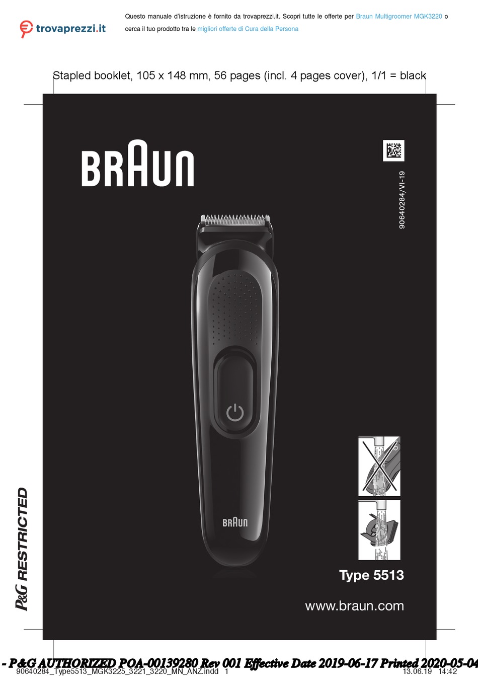 BRAUN MULTIGROOMER MGK3220 MANUAL Pdf Download | ManualsLib