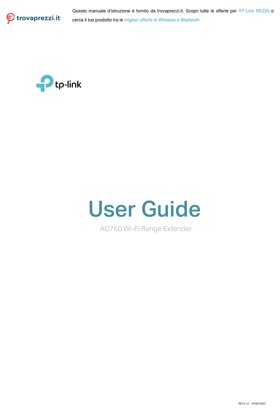 TPLINK RE220 USER MANUAL Pdf Download ManualsLib