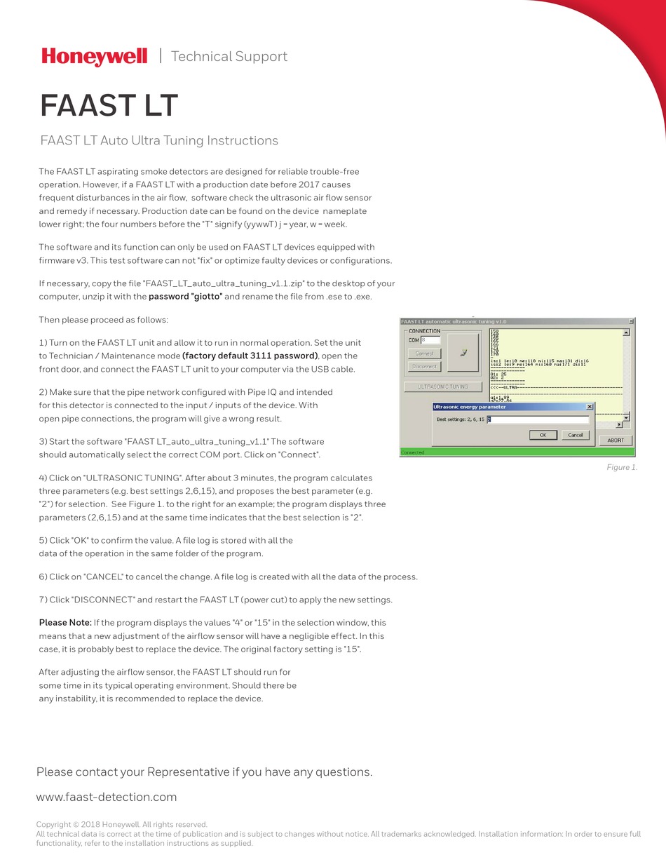 Honeywell Faast Lt Tuning Instructions Pdf Download Manualslib